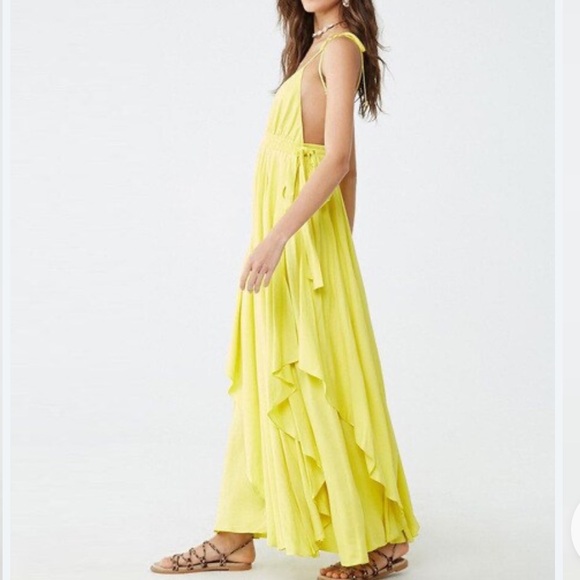 Forever 21 Size Small Yellow Boho Maxi • NEW! - Picture 5 of 15